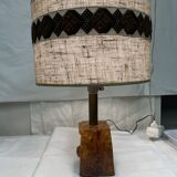 vintage fractal resin lamp 60s/70s