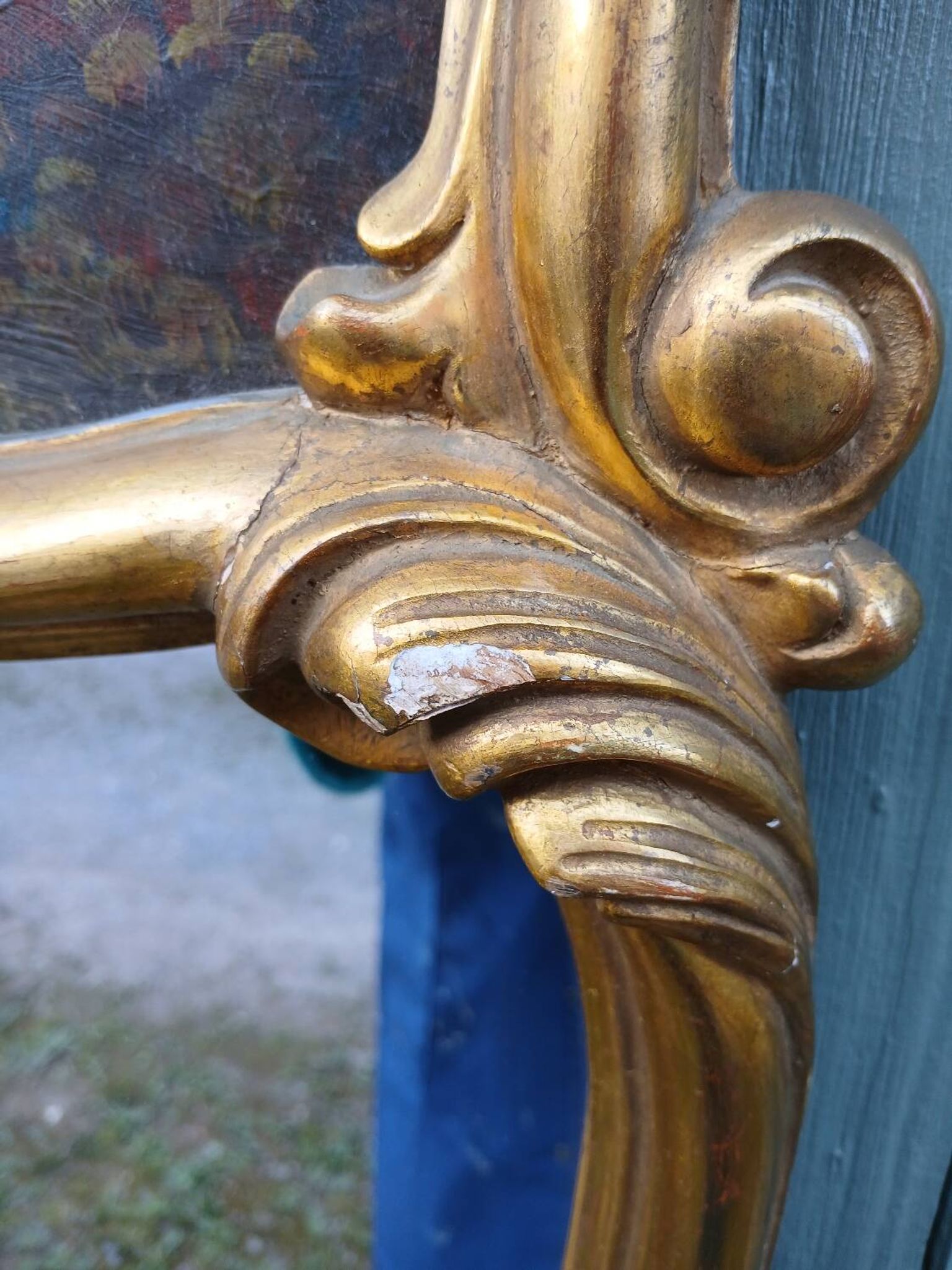 Antique trumeau mirror