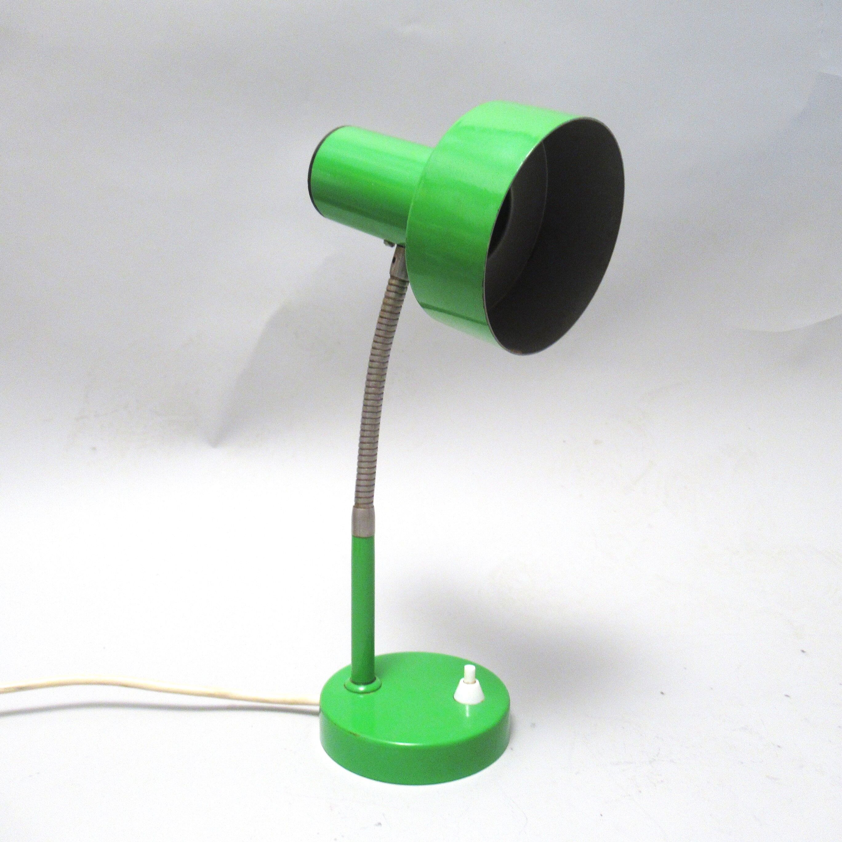 Green desk lamp 70s