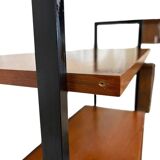 Vintage wooden wall-mounted furniture on legs / MDK secretary