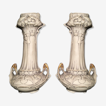 Pair of Art Nouveau vases Royal Dux