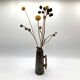 Vase pichet vintage en céramique et bambou • BR Keramik Danemark • 1960s