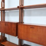 Mid century Italian design teak bookcase 1950s