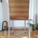 Italian design chair Pedrali "Kuadra" in Zebrano wood