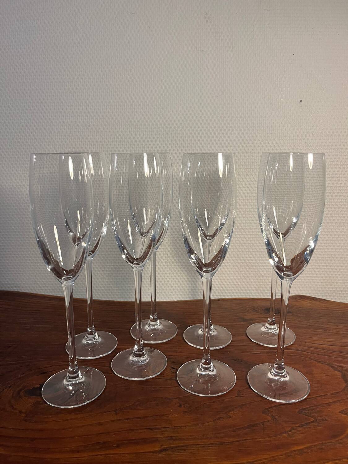 Crystal champagne stemmed glass flute cup