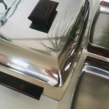 Lundtofte Denmark service set in stainless steel and rosewood