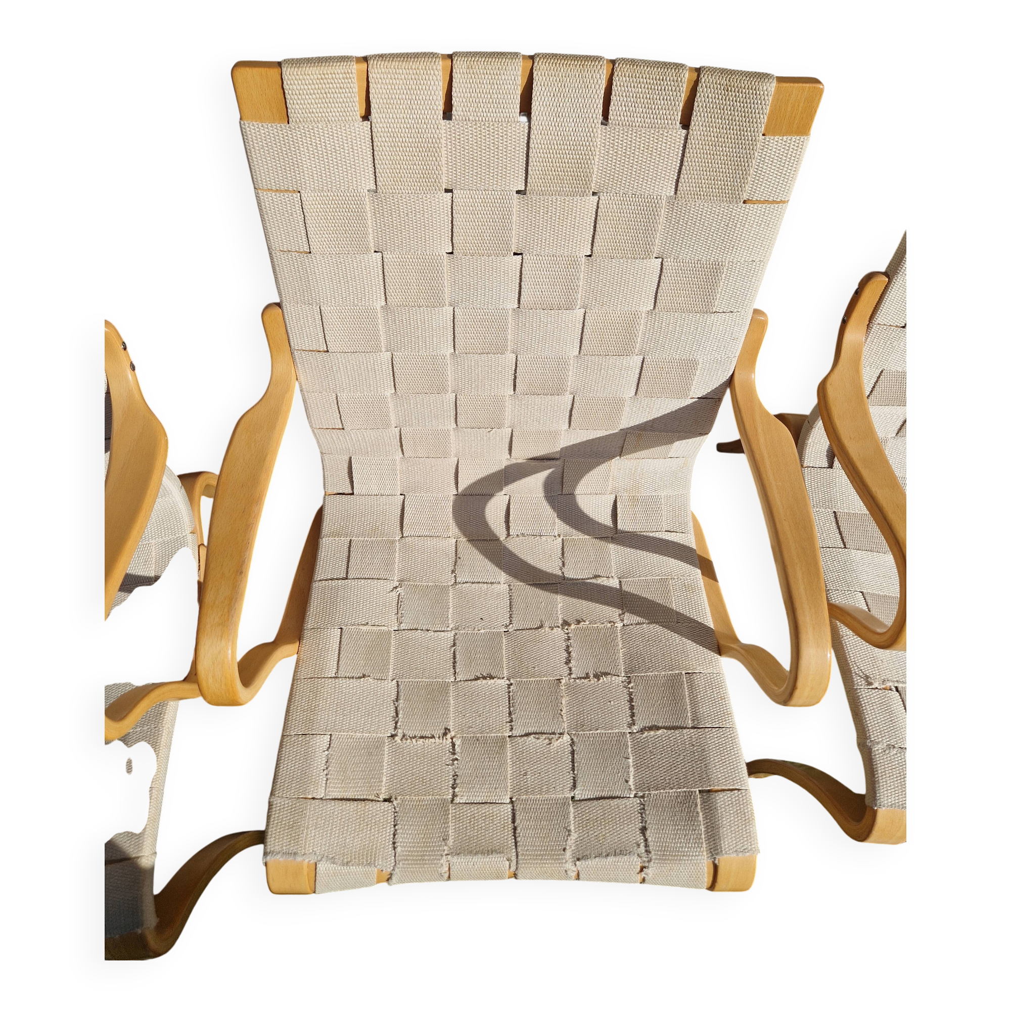 3 Eva chairs by Bruno Mathsson