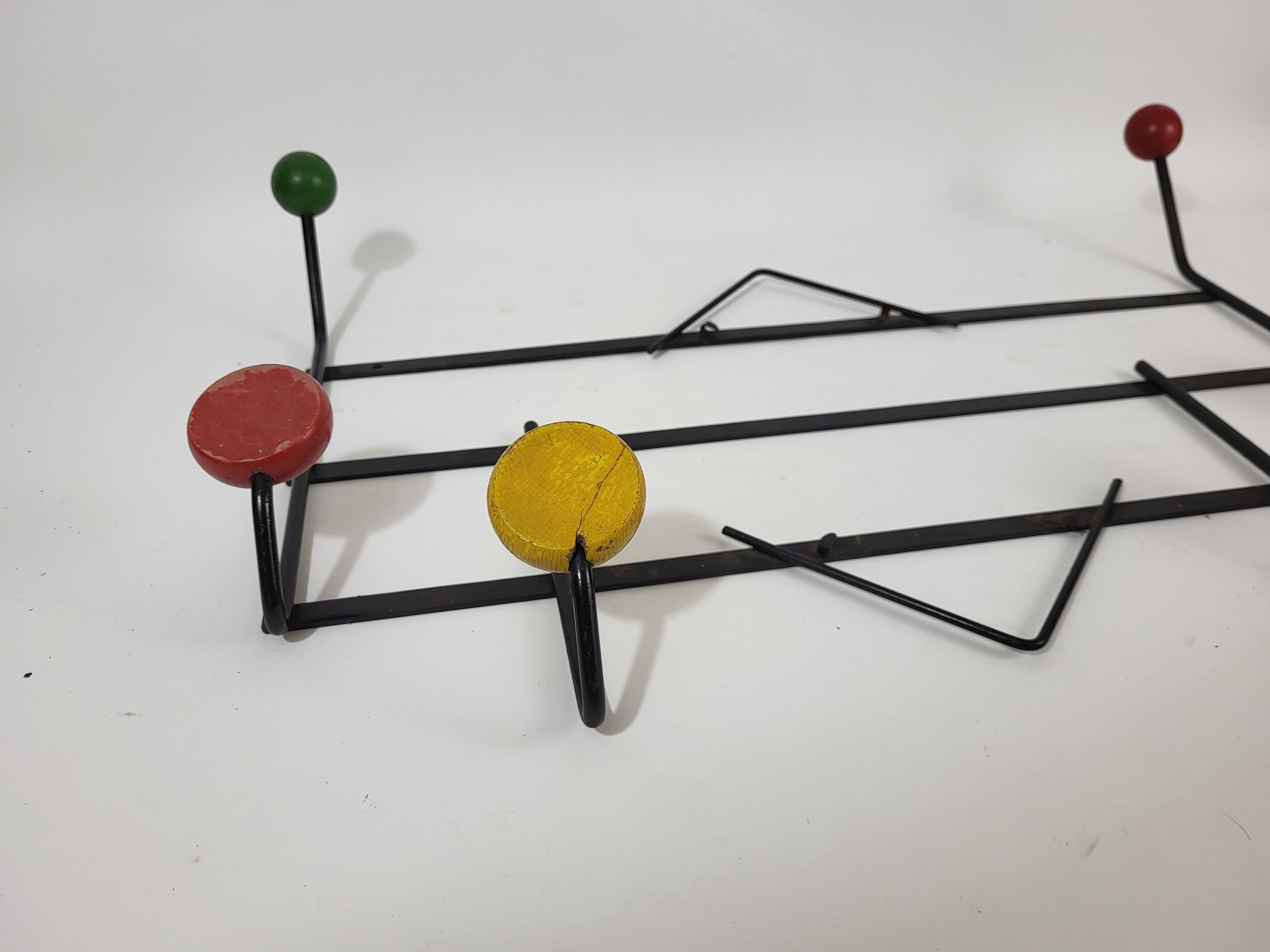 Coat rack balls vintage colors 50-60