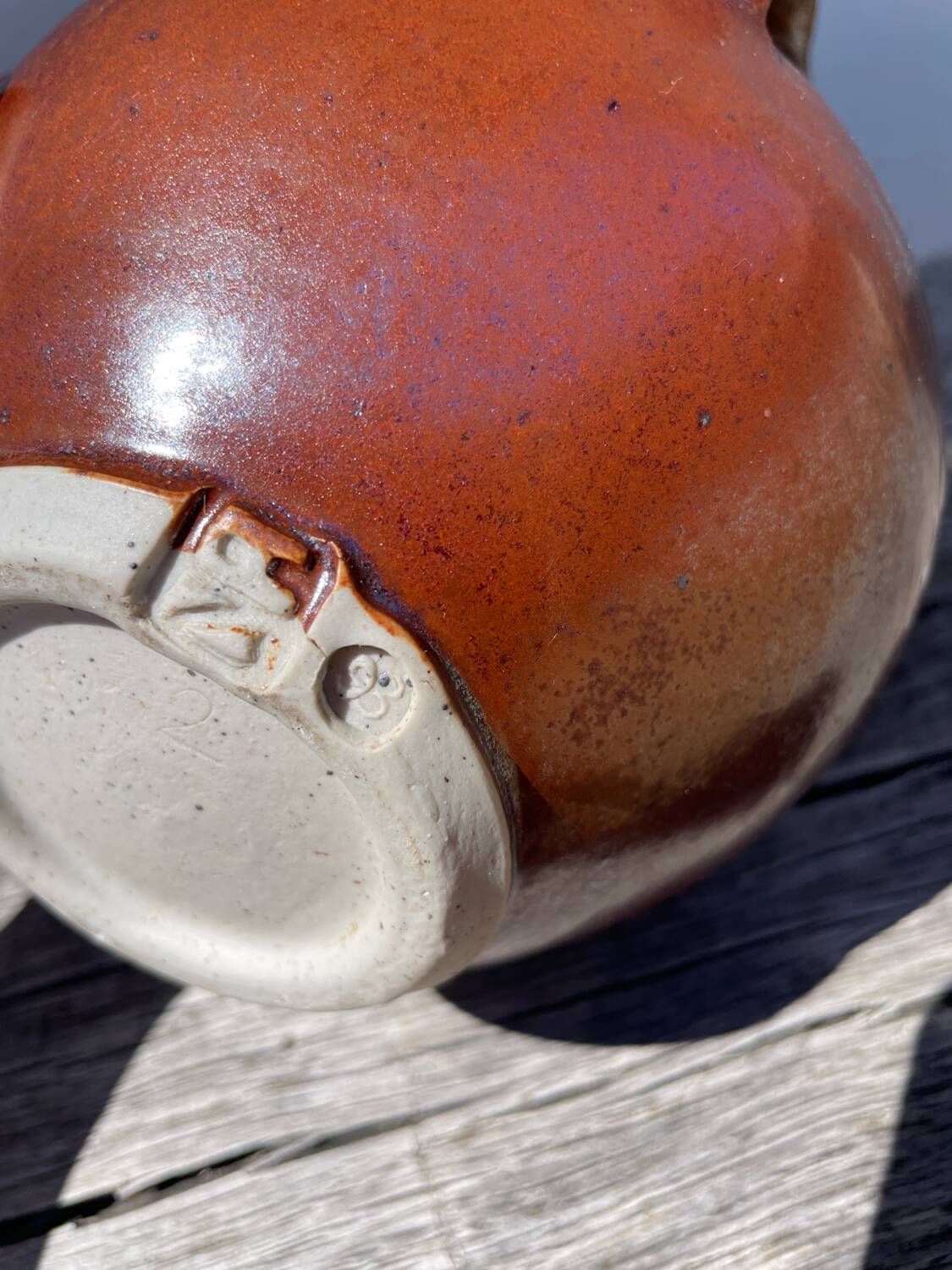 Italian glazed ceramic jar