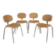 Set of 4 Steelcase Strafor 420-440 chairs by Pierre Paulin from the 1970s.