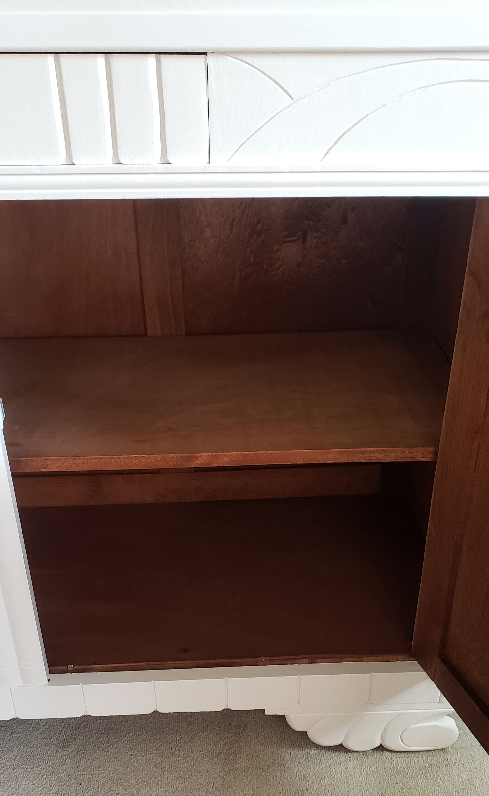 White art-deco buffet