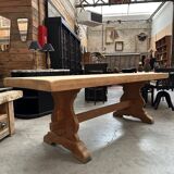 Solid oak monastery table