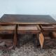 Bureau Mazarin style Louis XIII en chêne