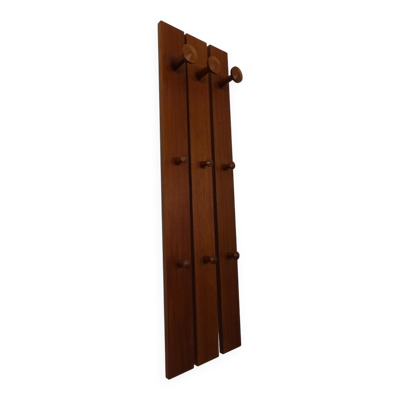 No. 140 Teak Wall Racks by Aksel Kjersgaard for Odder Møbler, 1960s, Set of 3