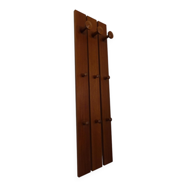 No. 140 Teak Wall Racks by Aksel Kjersgaard for Odder Møbler, 1960s, Set of 3
