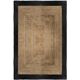Carpet jute and cotton beige and black 120x170 cm