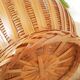 Round box with bamboo lid - vintage