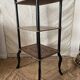 Side table, Napoleon III occasional table with 3 tiers in marquetry.