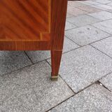 Old Louis XVI style chest of drawers in marquetry