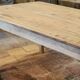 Solid oak farmhouse table "brut" 247x89, top "chocolate oak"
