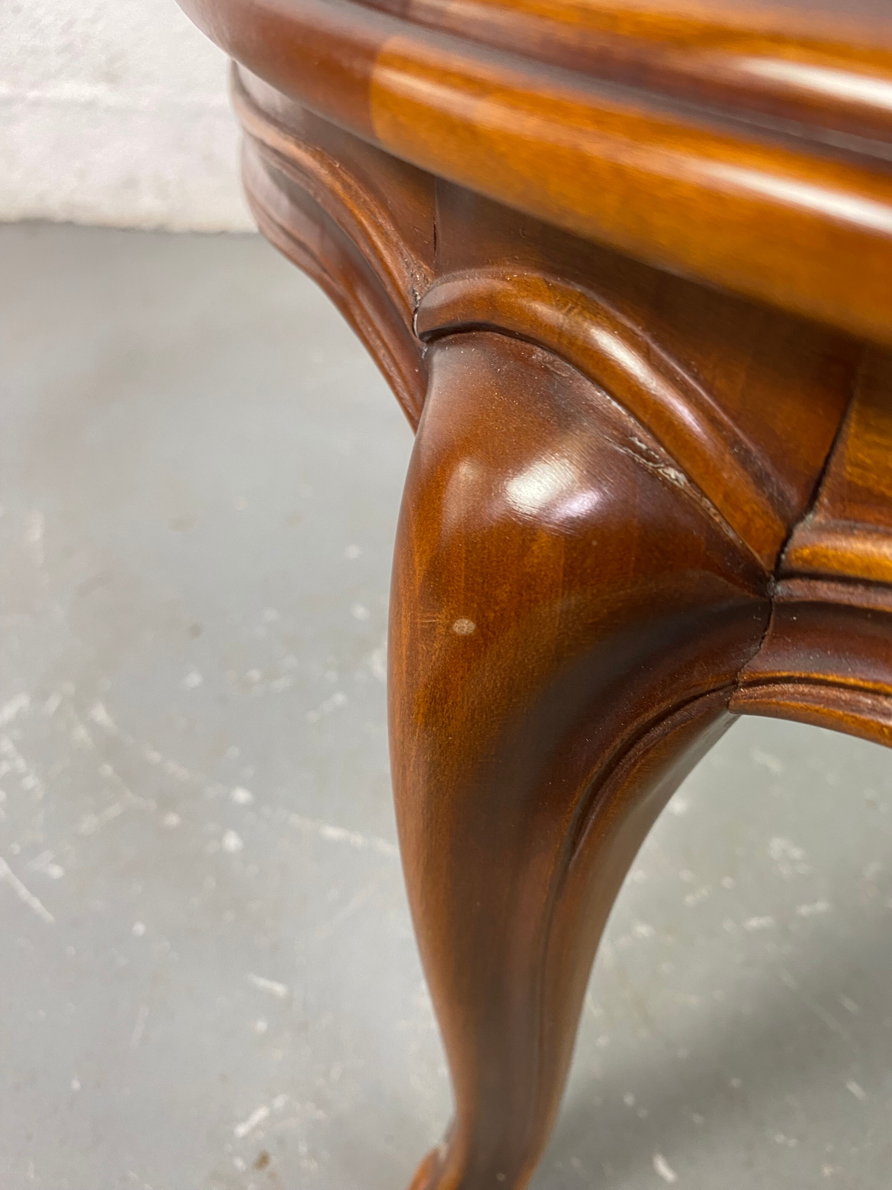 Chippendale Coffee Table in Wood, Canning and Glass