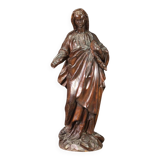 19th century religious wooden sculpture Madonna