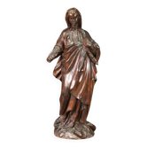 19th century religious wooden sculpture Madonna
