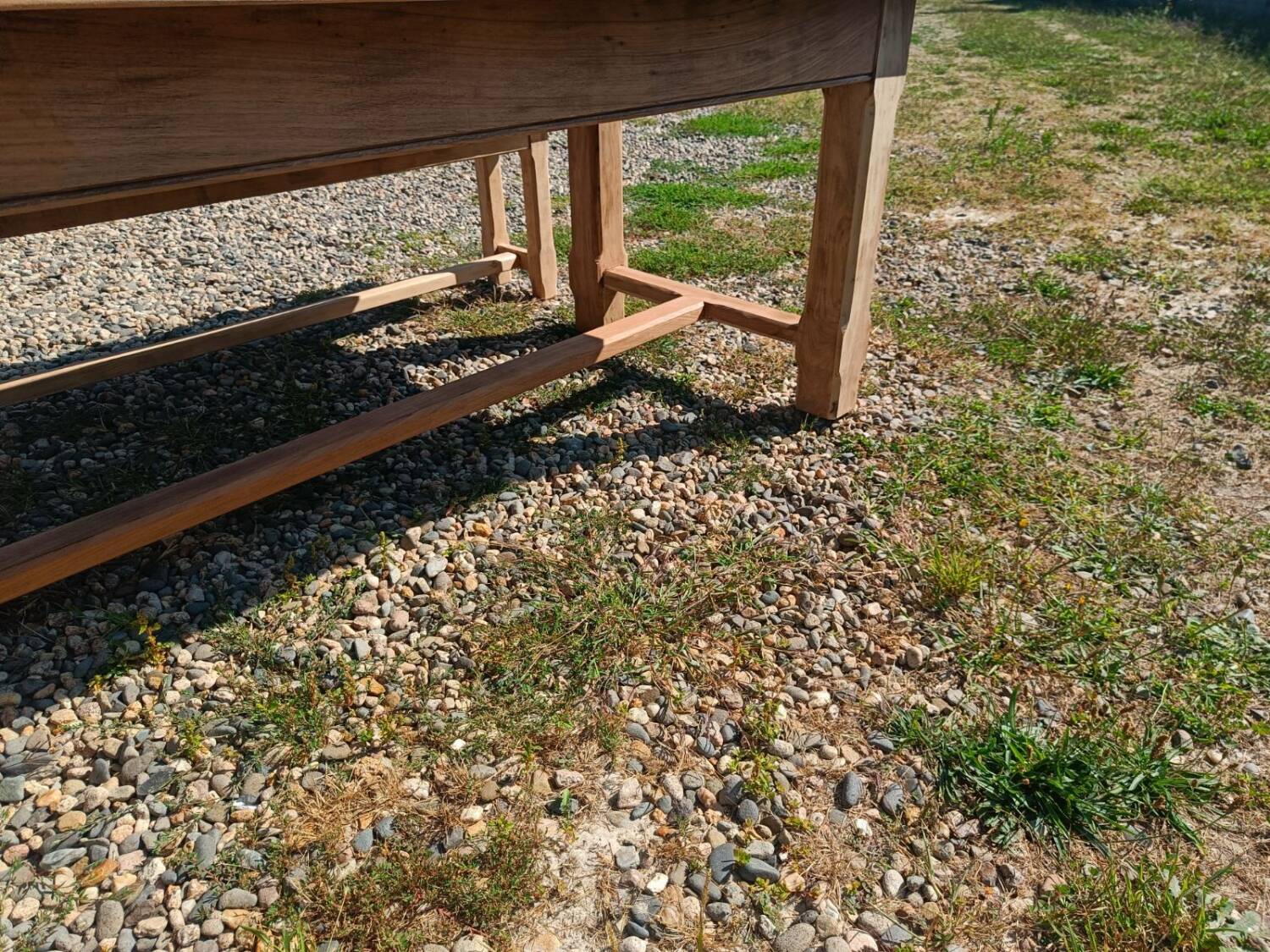 Farmhouse table with bench