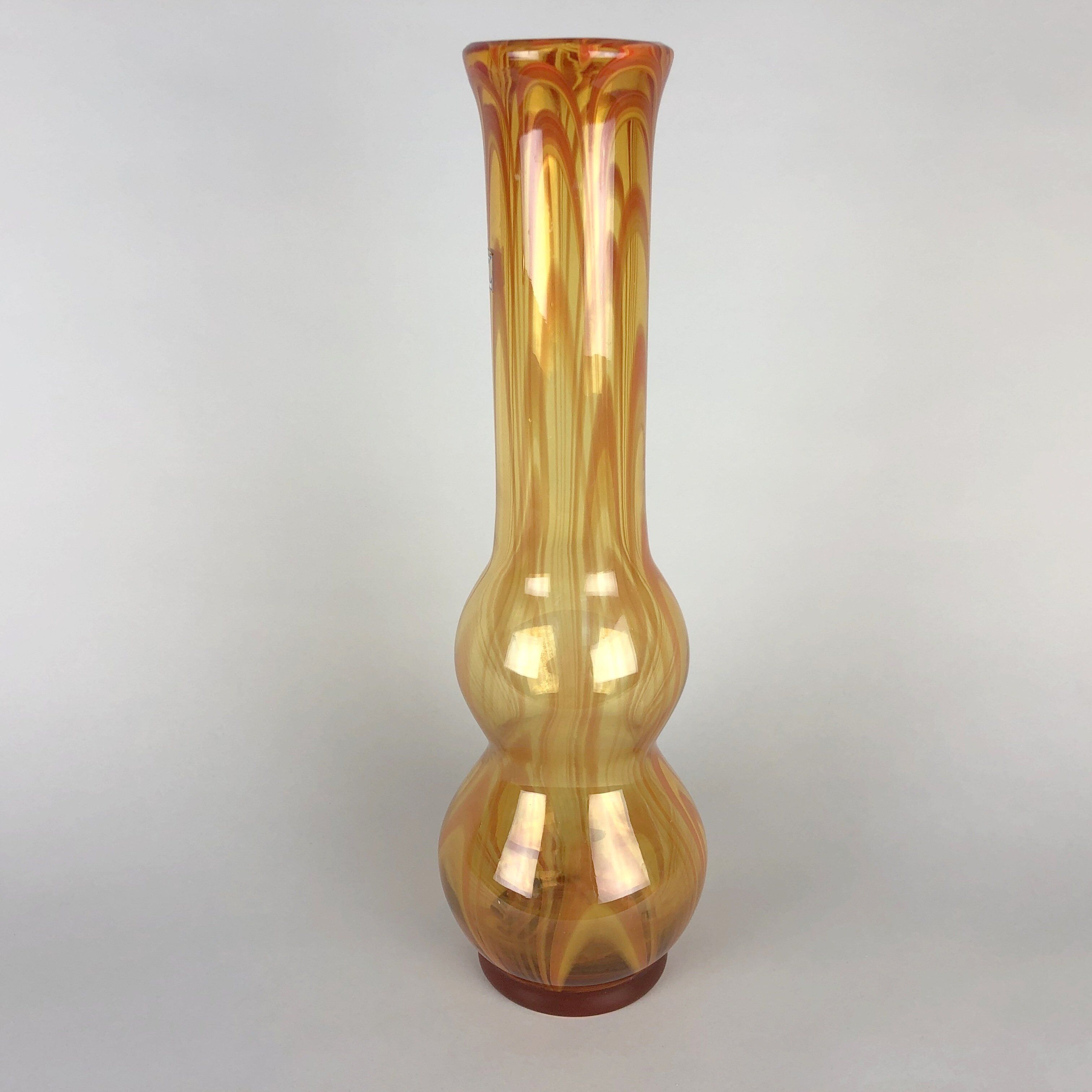 Vintage vase by Laura Glassworks Tarnow Poland 1970s