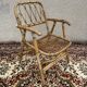 Rattan and Bamboo Folding Armchairs Valencia Spain 60'S