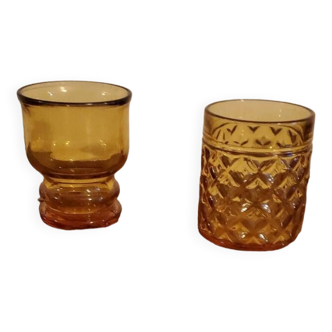 Set of 2 vintage Pernod Ricard glasses