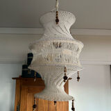Vintage suspension in hook and macramé