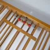 old folding wooden baby playpen abacus