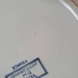 Lot de 7 assiettes à dessert u&c faïencerie sarregemines modèle vega