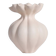 Vase blanc mat sculptural, décoration intérieure minimaliste moderne