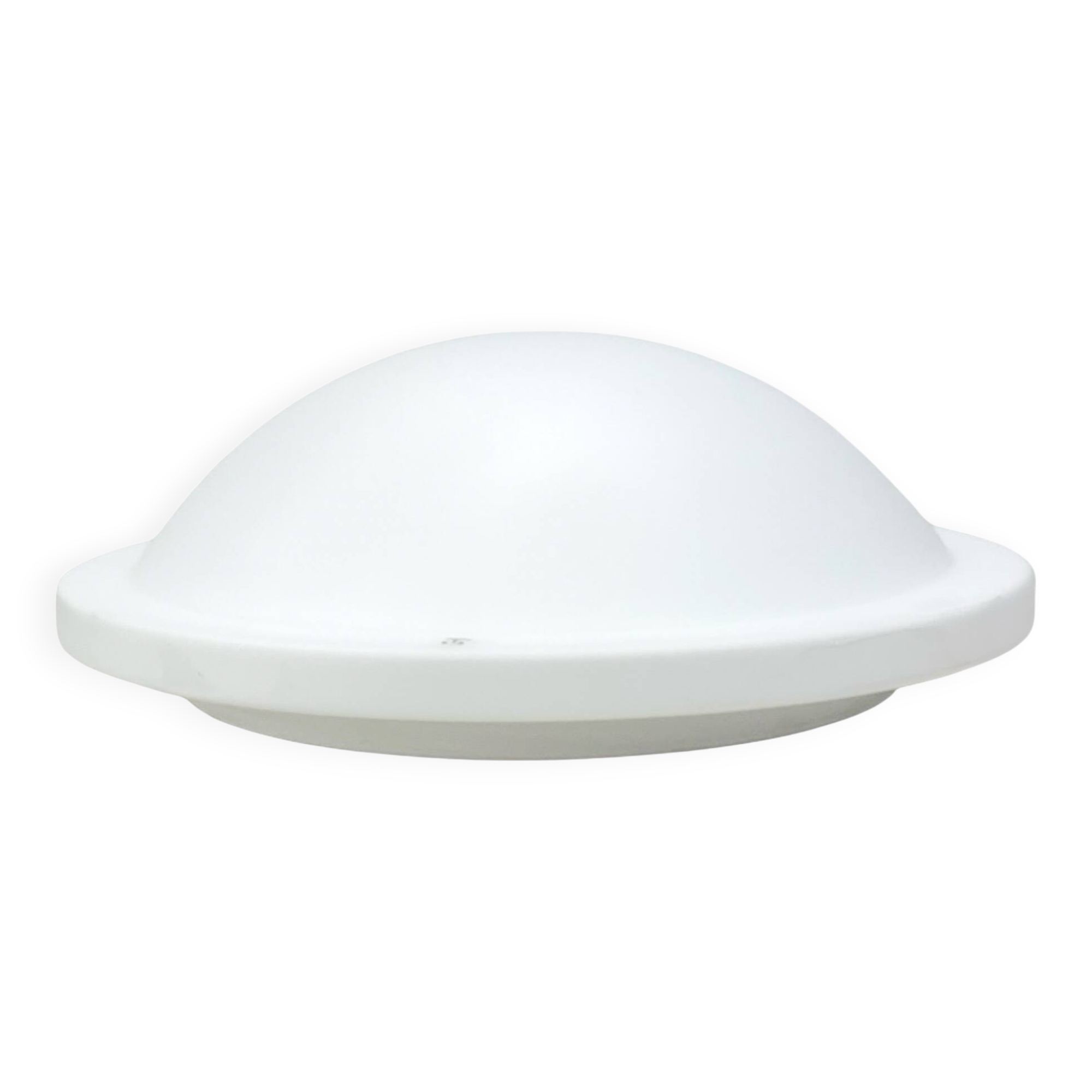 Peill & Putzler ceiling lamp – Germany, 1970s, opal glass, 40 cm, 3×E27