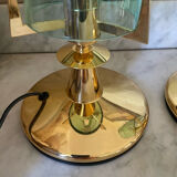 Pair of vintage Italian F.Fabbian bedside lamps