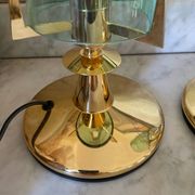 Pair of vintage Italian F.Fabbian bedside lamps