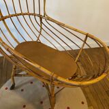 Cradle in rattan