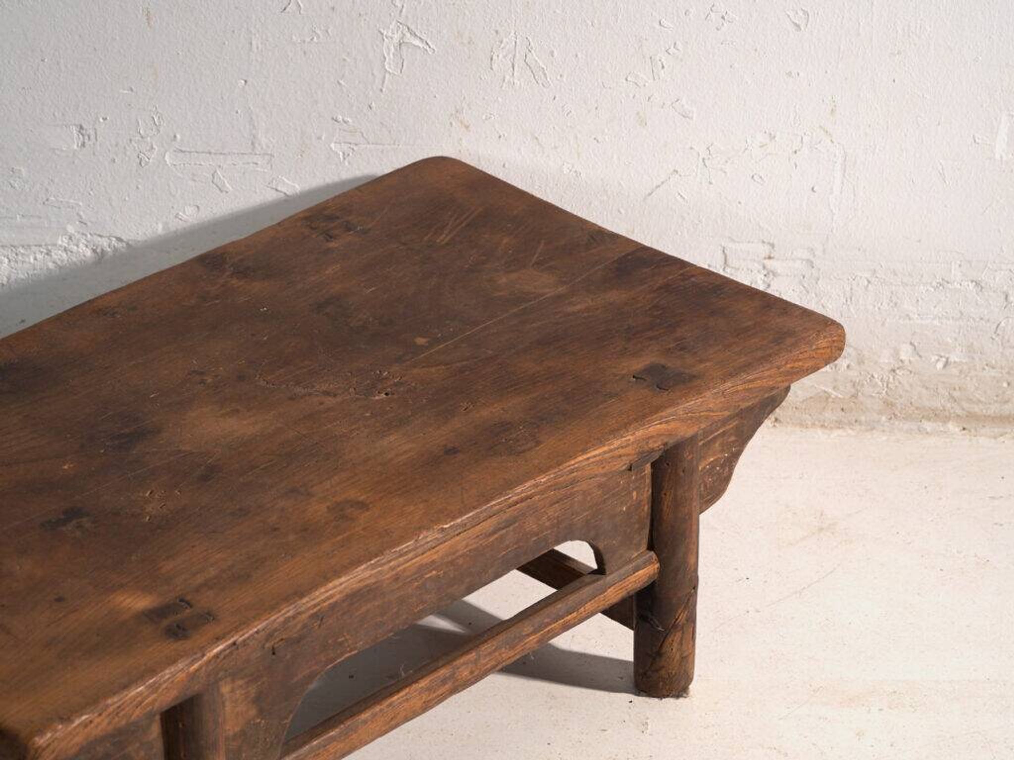 Antique elm wood coffee table – China, circa 1900