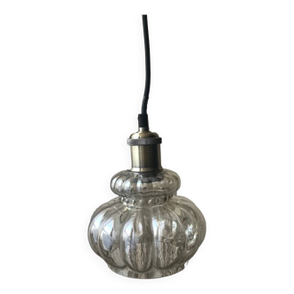 Pendant light with vintage globe