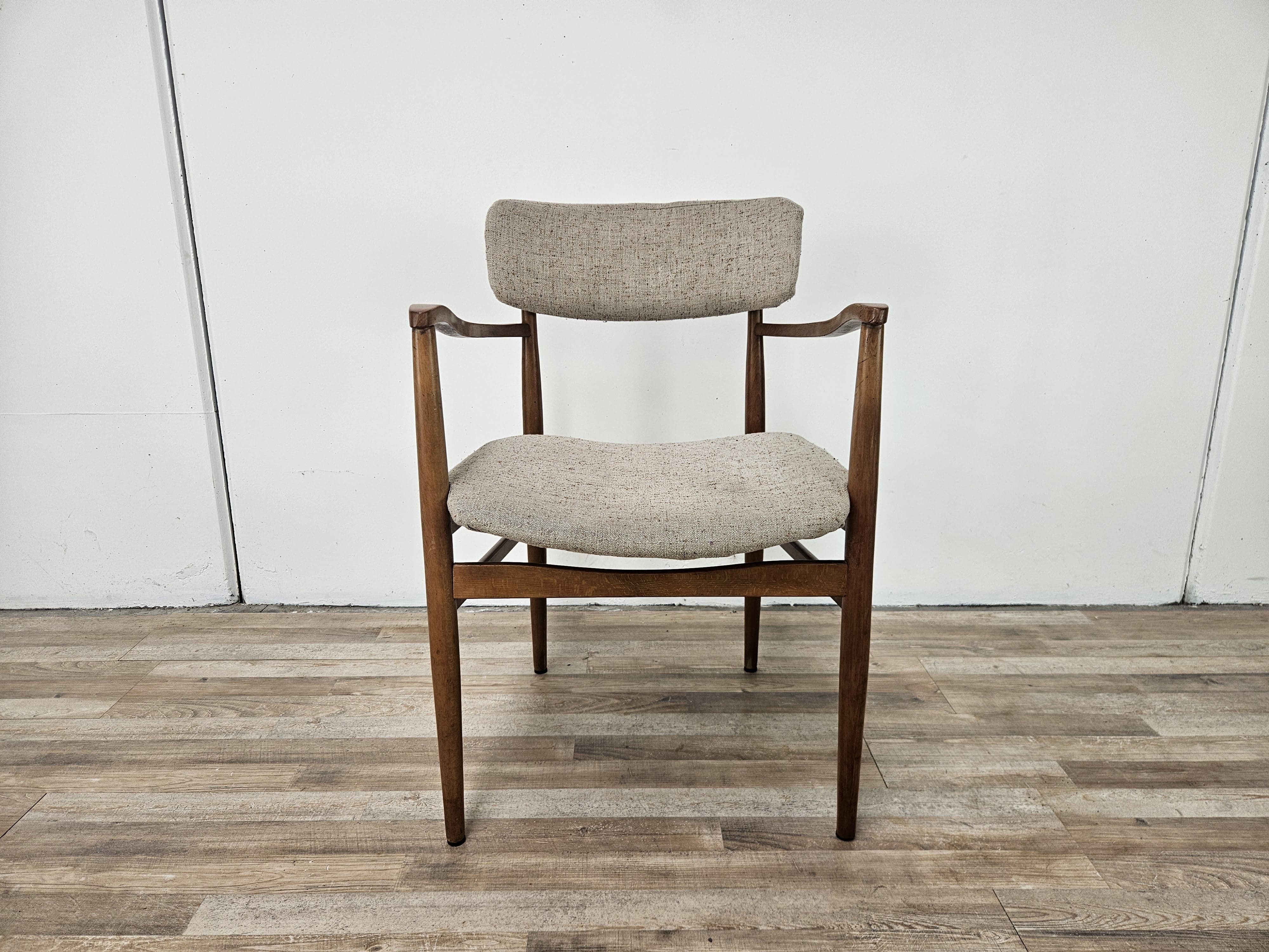 Swedish armchair in wood and fabric