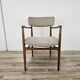 Swedish armchair in wood and fabric
