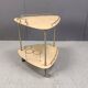 Italian Lacquered Goatskin / Parchment Serving Bar Cart by Aldo Tura, 1960s