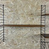 60s 70s oak string shelf module by Kajsa & Nils "Nisse" Strinning Sweden