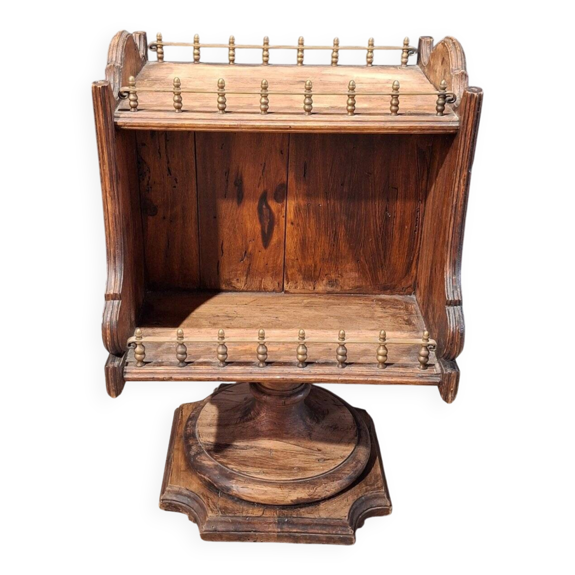 Mini bar maritime in solid wood and brass