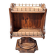 Mini bar maritime in solid wood and brass