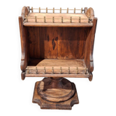 Mini bar maritime in solid wood and brass