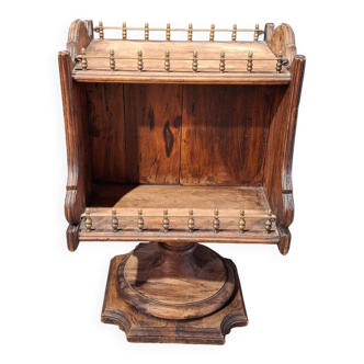 Mini bar maritime in solid wood and brass