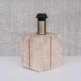 Italian Travertine Mid-Century Table Lamp (Up to 2 available)
